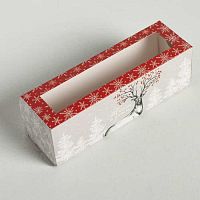 Коробка для макаронс "Уютные мгновения", 18*5,5*5,5см