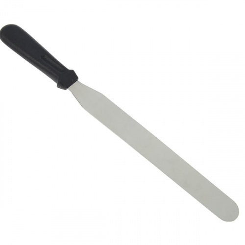 Палетка прямая металлическая с пласт. ручкой, 20см*3,5